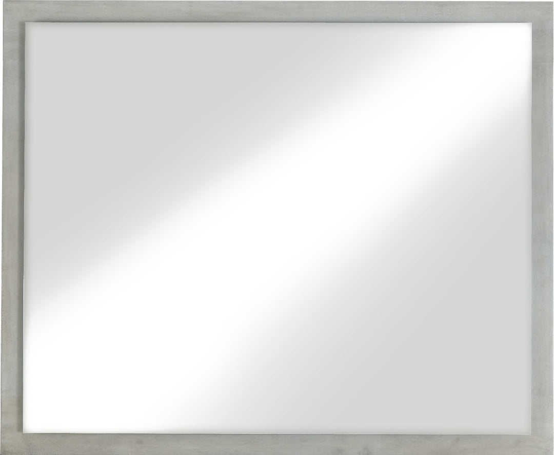 Destination Floating Glass Mirror in Cotton Grey – view 4