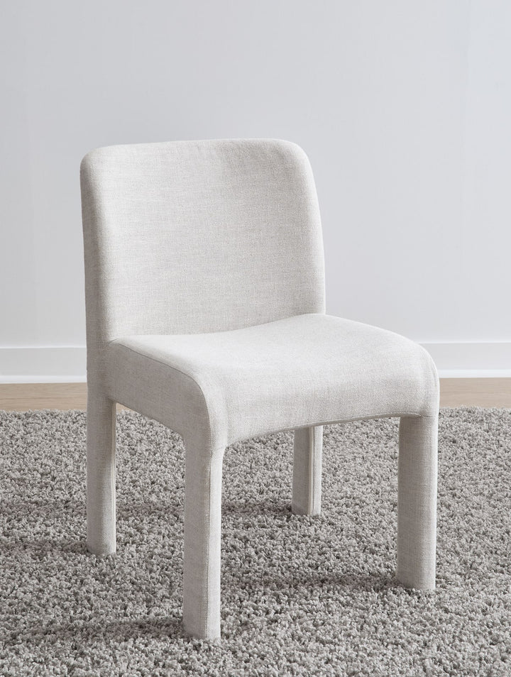 Devon Fully Upholstered Dining Chair in Turtle Dove Linen