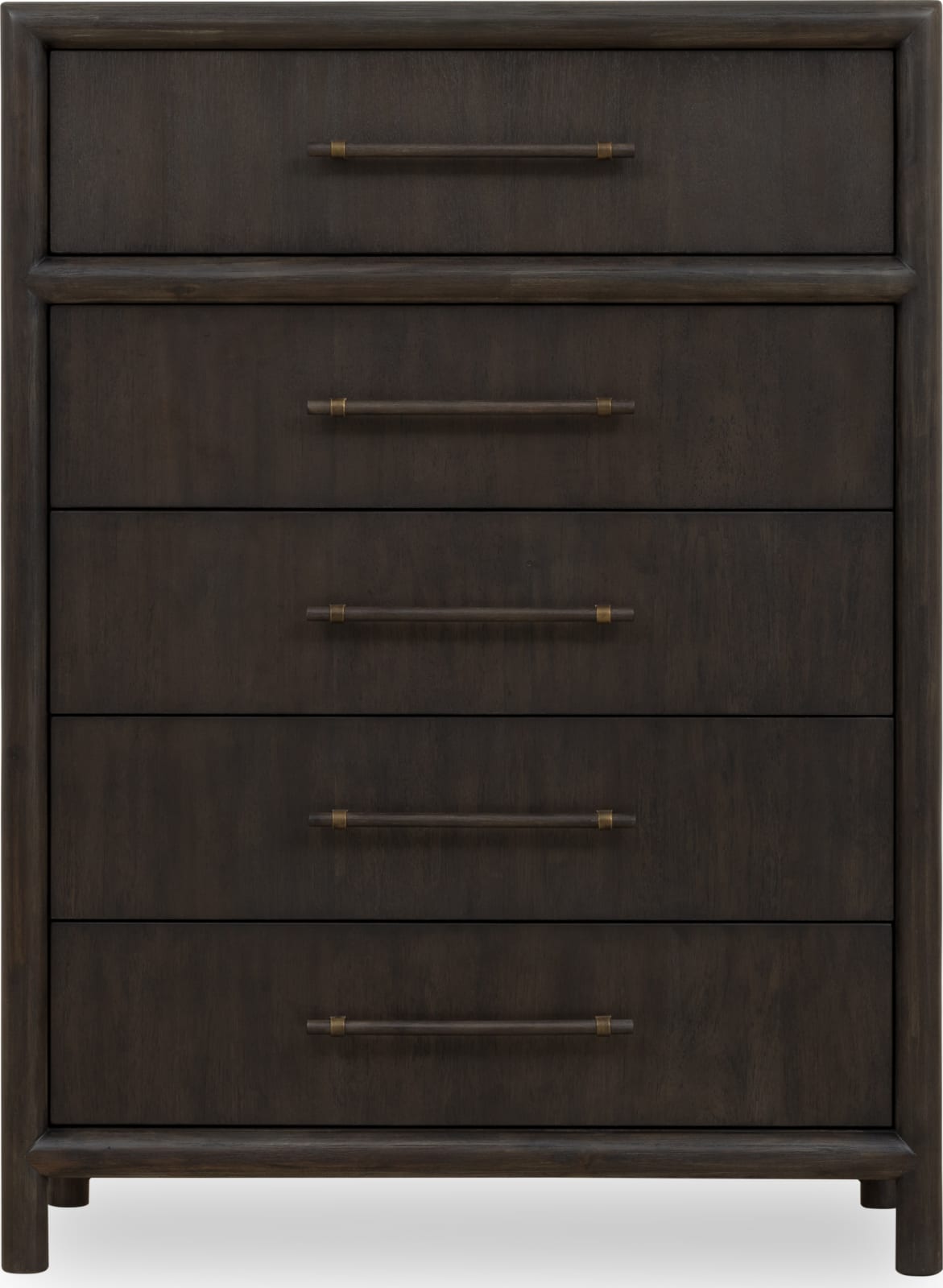 Dorsey Five Drawer Chest in Basalt Grey – view 2