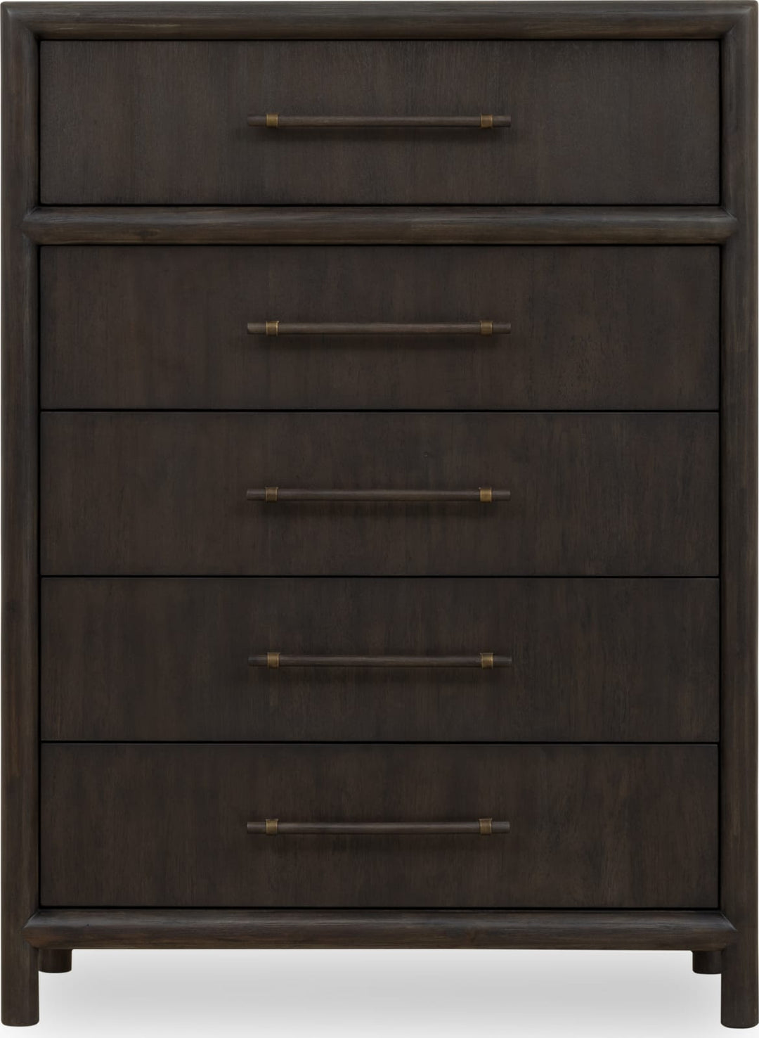 Dorsey Five Drawer Chest in Basalt Grey – view 2