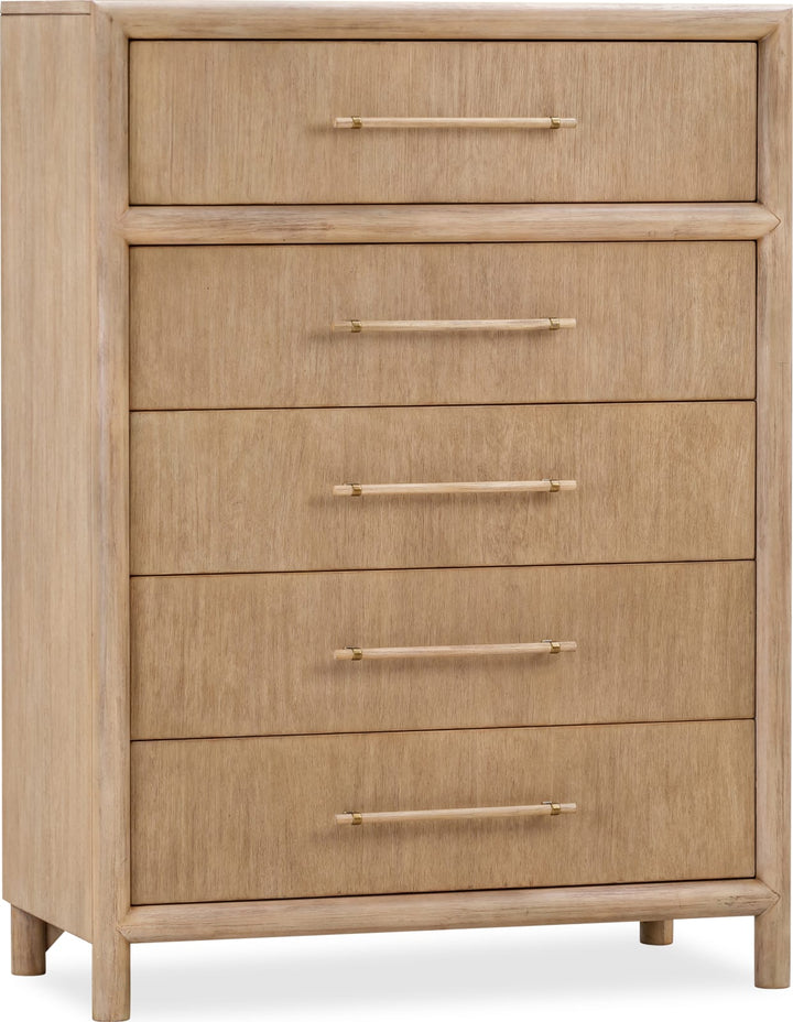 Dorsey Five Drawer Chest in Granola – view 3