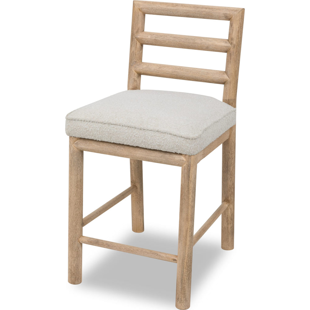 Dorsey Ladder Back Counter Stool in Granola and Ricotta