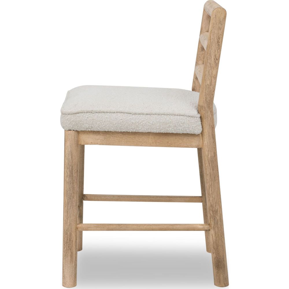 Dorsey Ladder Back Counter Stool in Granola and Ricotta