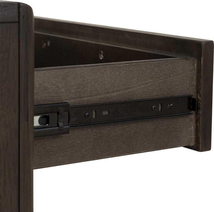 Dorsey One Drawer USB-charging Nightstand in Basalt Grey – view 8