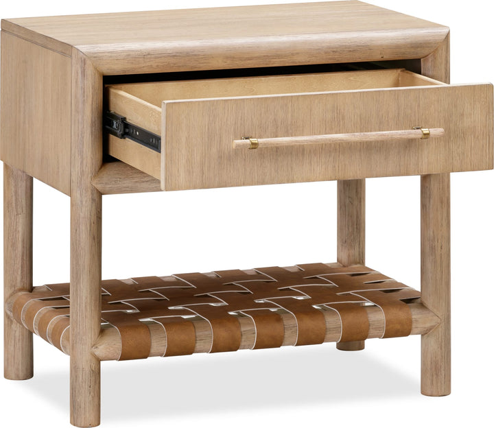 Dorsey One Drawer USB-charging Nightstand in Granola – view 5