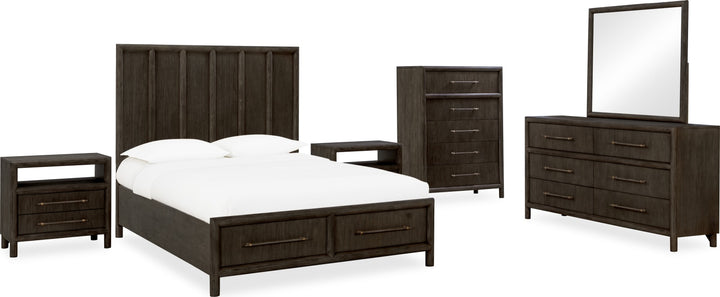 Dorsey Six Drawer Dresser in Basalt Grey – view 13