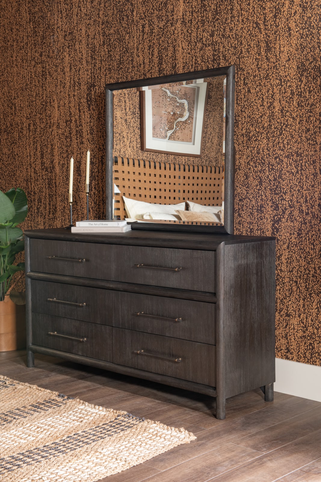 Dorsey Six Drawer Dresser in Basalt Grey – view 3