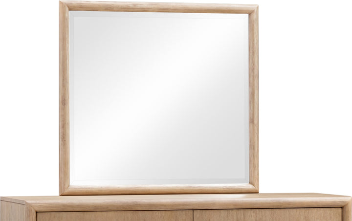 Dorsey Solid Wood and Glass Mirror in Granola – view 6