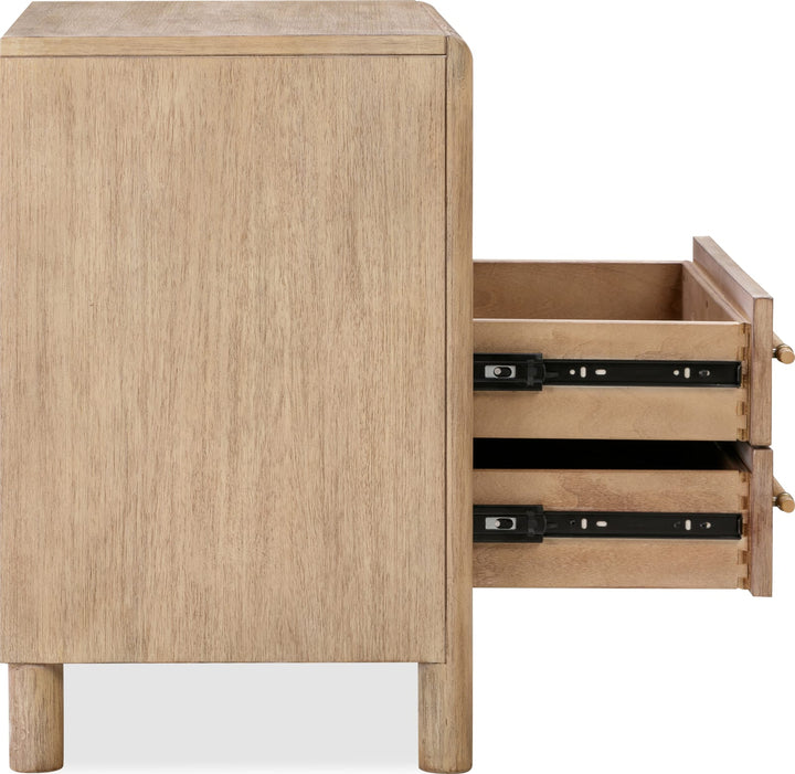 Dorsey Two Drawer USB-charging Nightstand in Granola – view 5