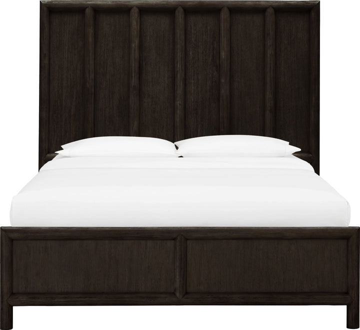Dorsey Queen-size Wooden Panel Bed in Basalt Grey – view 3