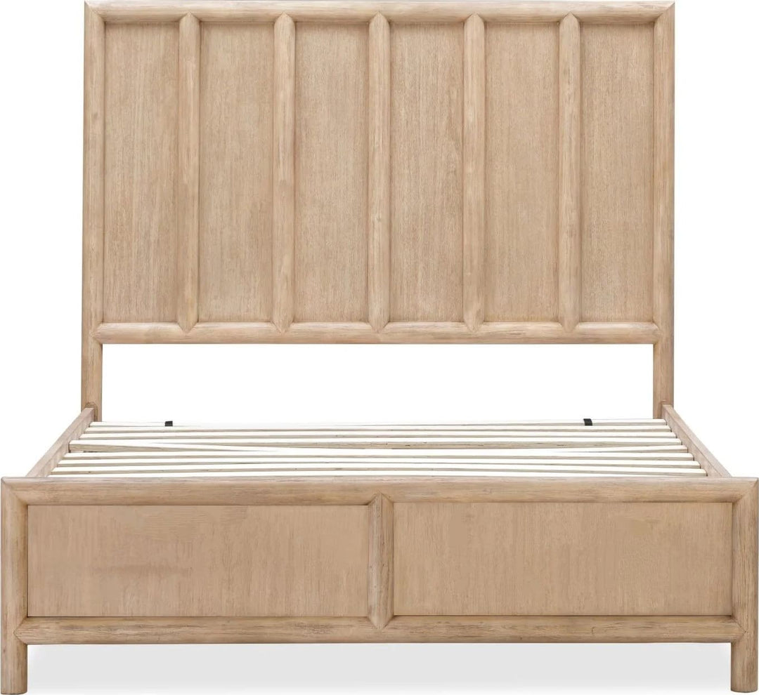 Dorsey King-size Wooden Panel Bed in Granola – view 5