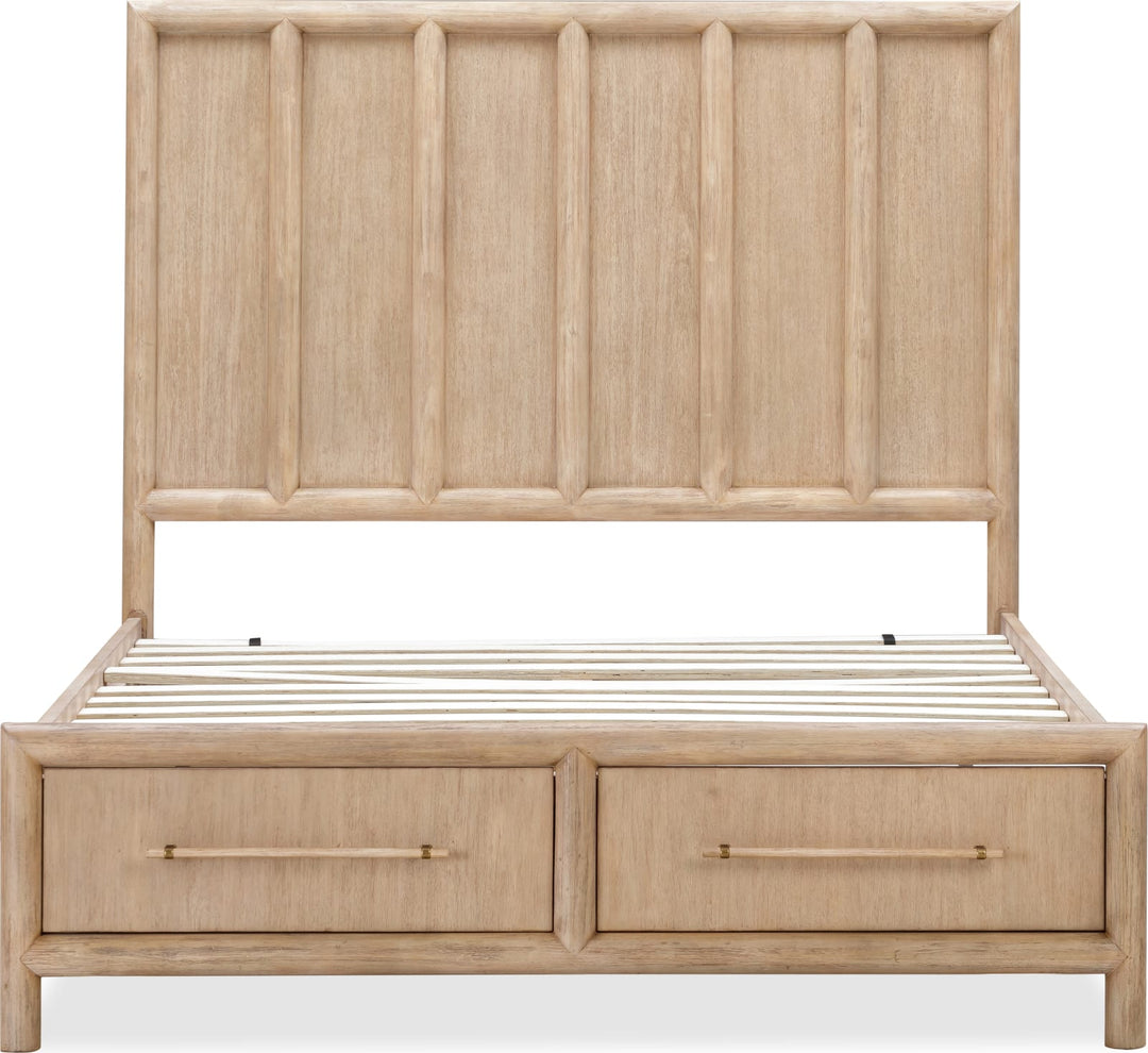 Dorsey King-size Two Drawer Storage Bed in Granola – view 10