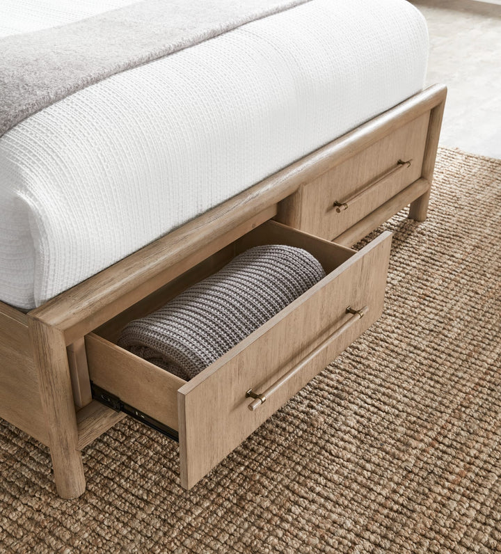 Dorsey Queen-size Two Drawer Storage Bed in Granola – view 3