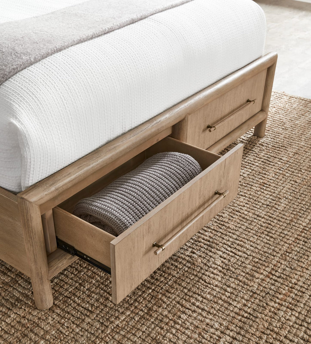 Dorsey California King-size Two Drawer Storage Bed in Granola – view 3