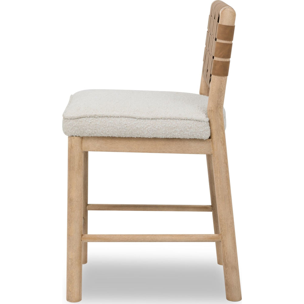 Dorsey Woven Back Counter Stool in Granola and Ginger