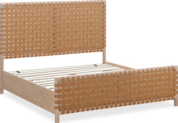 Dorsey Full-size Woven Panel Bed in Granola and Ginger – view 6