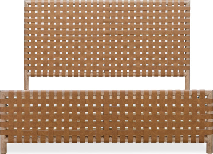 Dorsey Full-size Woven Panel Bed in Granola and Ginger – view 7