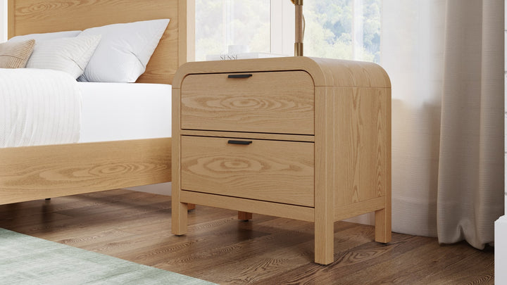 Drake 2-Drw Nightstand W/USB - Timber