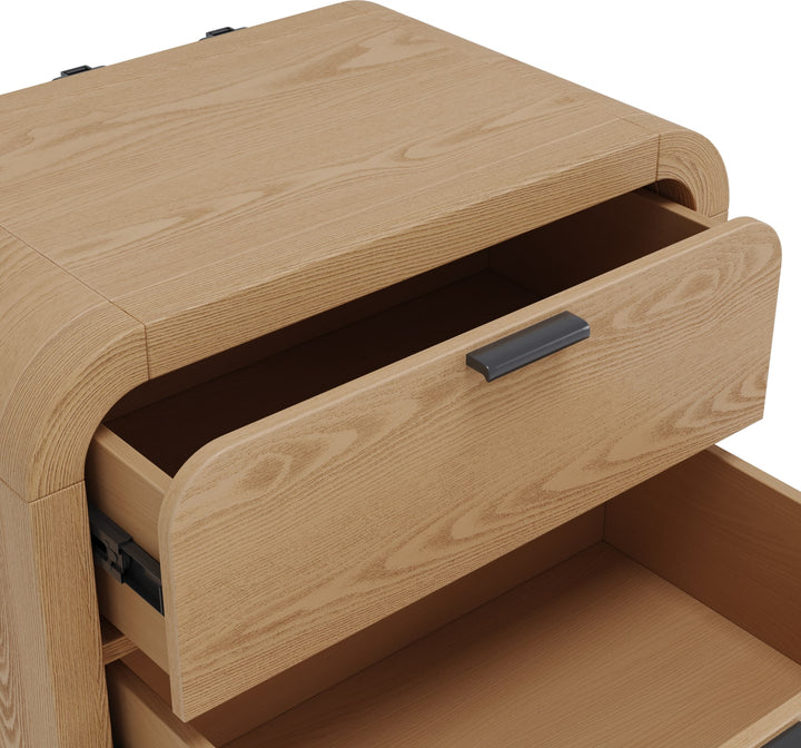 Drake 2-Drw Nightstand W/USB - Timber – view 7