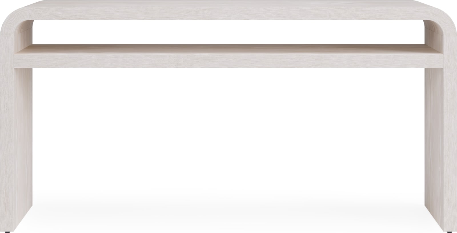 Drake Ash Wood Console Table in Sugar – view 2