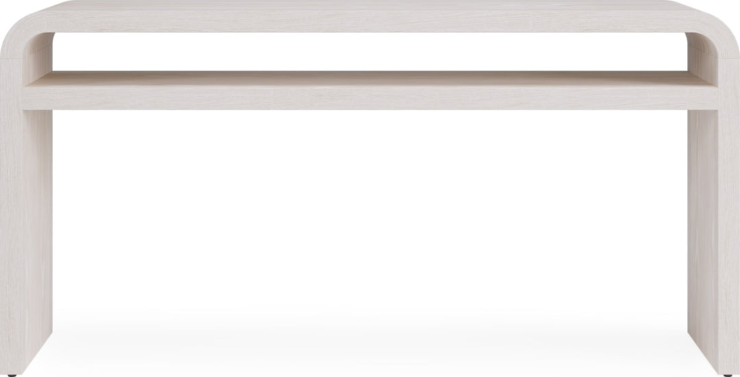 Drake Ash Wood Console Table in Sugar – view 2