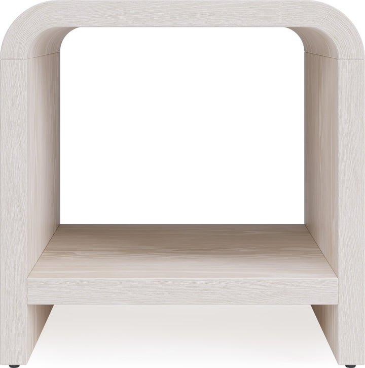 Drake Ash Wood Side Table in Sugar – view 2