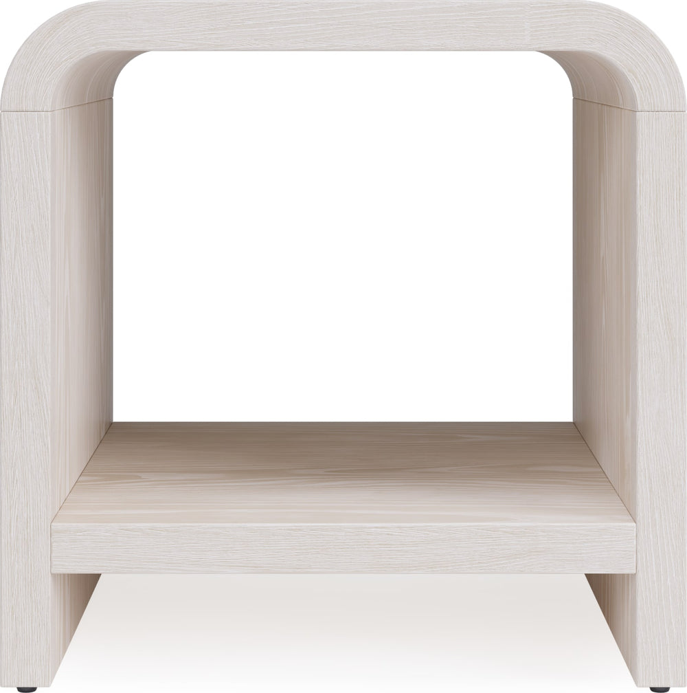 Drake Ash Wood Side Table in Sugar – view 2