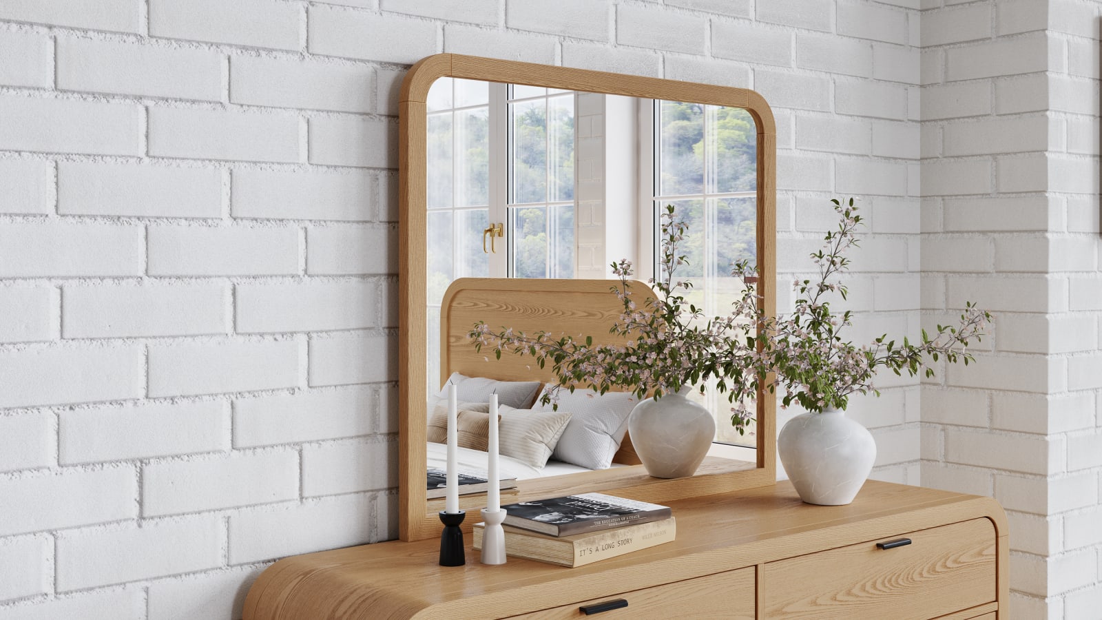 Drake Dresser Mirror - Timber – view 2
