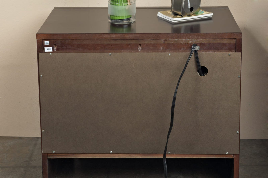 Element Charging Station Nightstand in Chocolate Brown – view 5