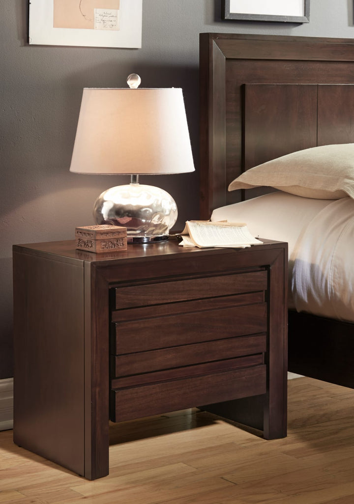 Element Nightstand in Chocolate Brown