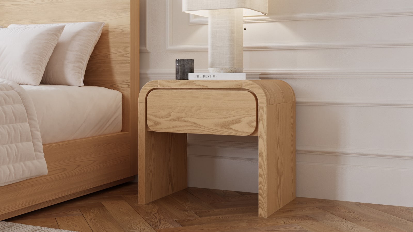 Elora 1-Drw Nightstand - Timber – view 2