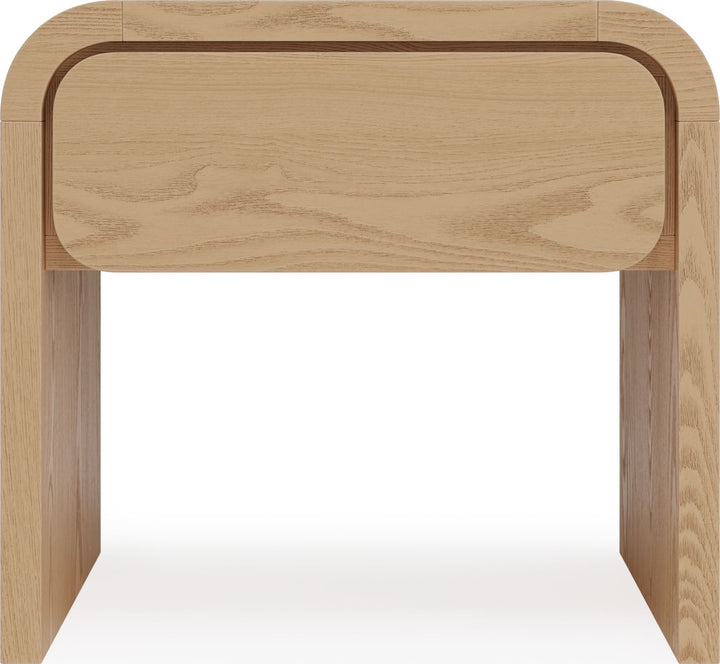 Elora 1-Drw Nightstand - Timber – view 4
