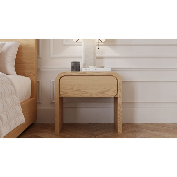 Modus Furniture Przy81 Elora One Drawer Nightstand In Timber