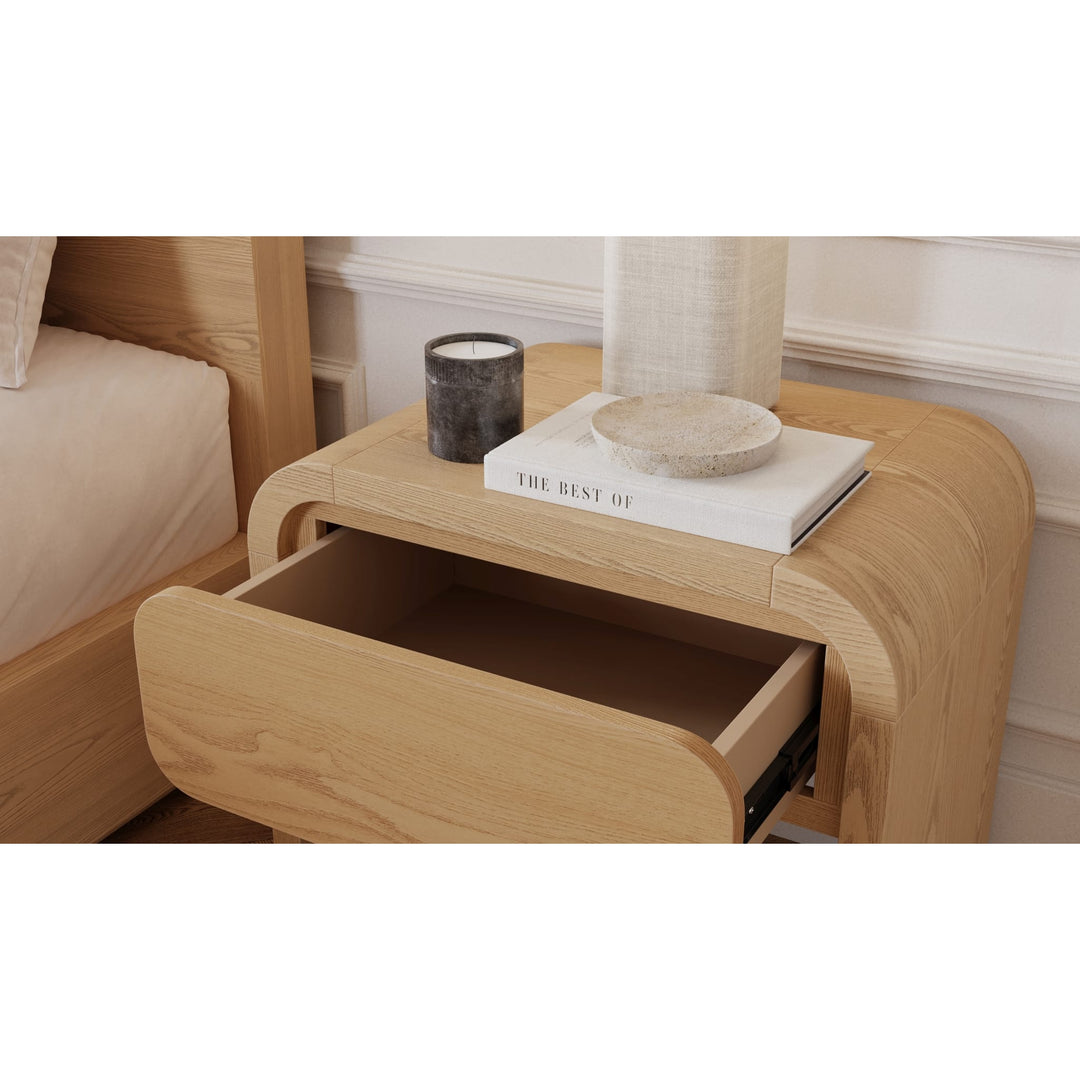 Modus Furniture Przy81 Elora One Drawer Nightstand In Timber