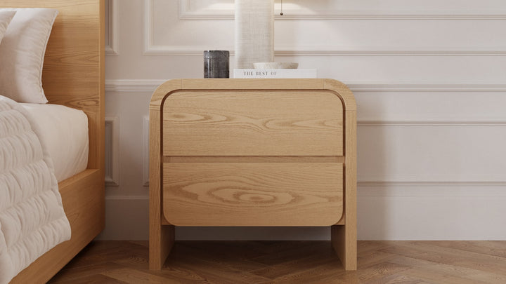 Elora 2-Drw Nightstand - Timber
