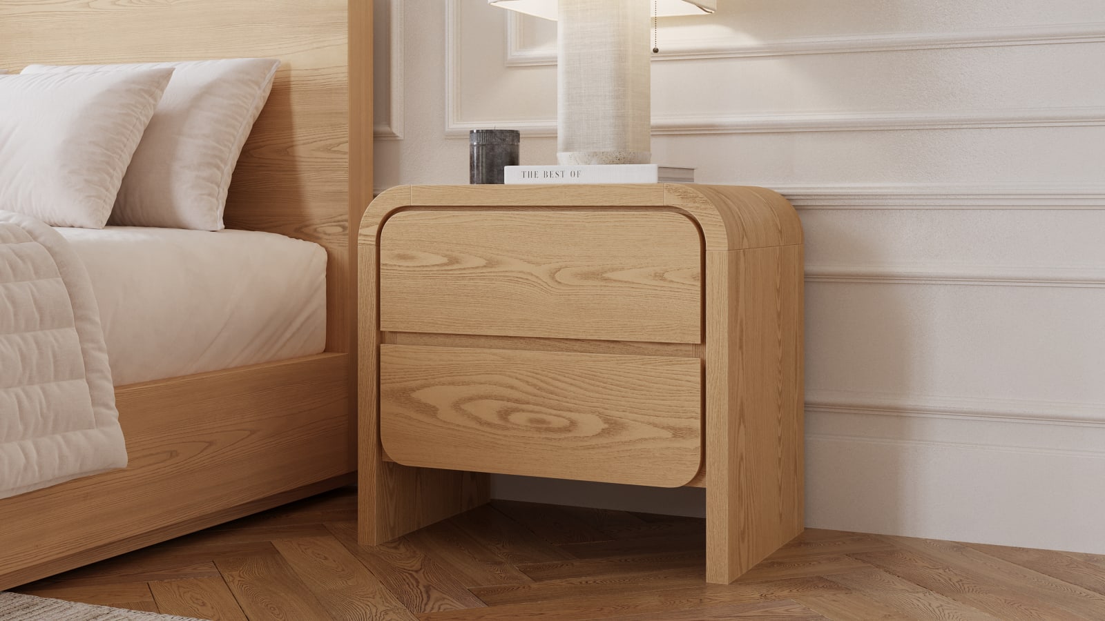Elora 2-Drw Nightstand - Timber – view 2