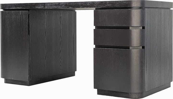 Elora Dbl Pedestal Desk - Jet – view 3