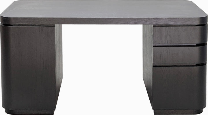 Elora Dbl Pedestal Desk - Jet – view 4