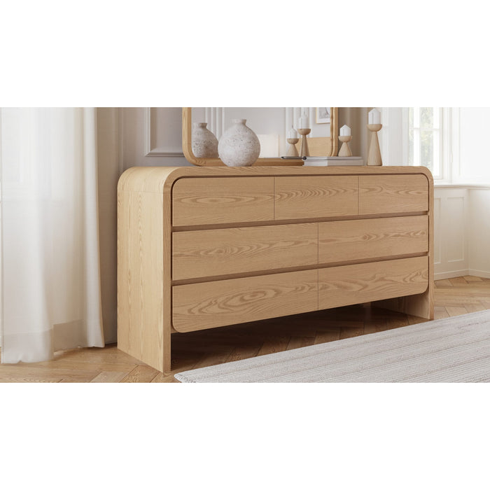 Modus Furniture Przy82 Elora Six Drawer Dresser In Timber