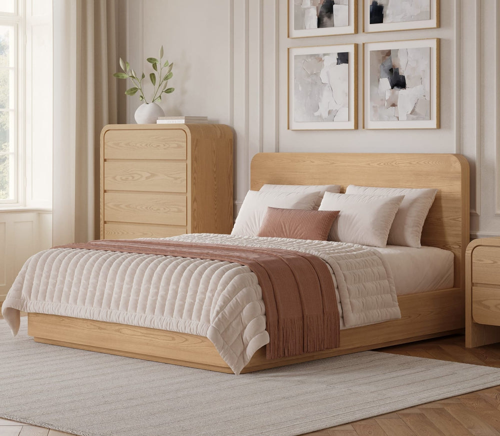 Elora EK Wood Bed-Timber – view 2