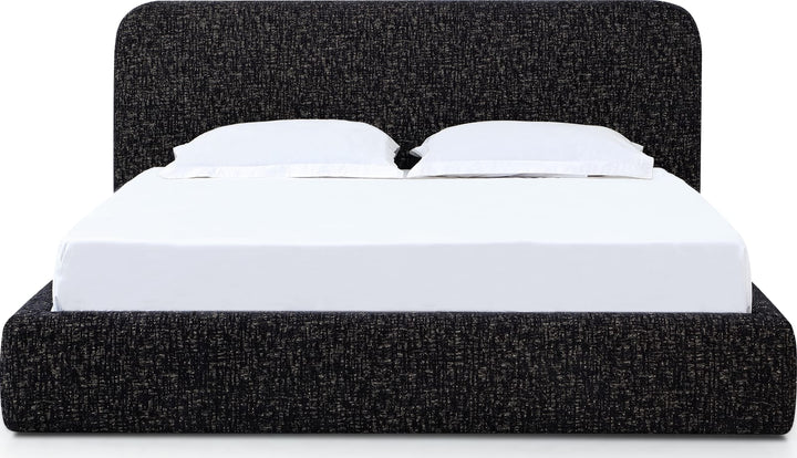 Elora Queen-Size Upholstered Platform Bed in Moonlight Chenille – view 2