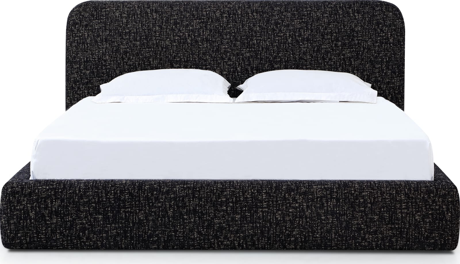 Elora King-Size Upholstered Platform Bed in Moonlight Chenille – view 2