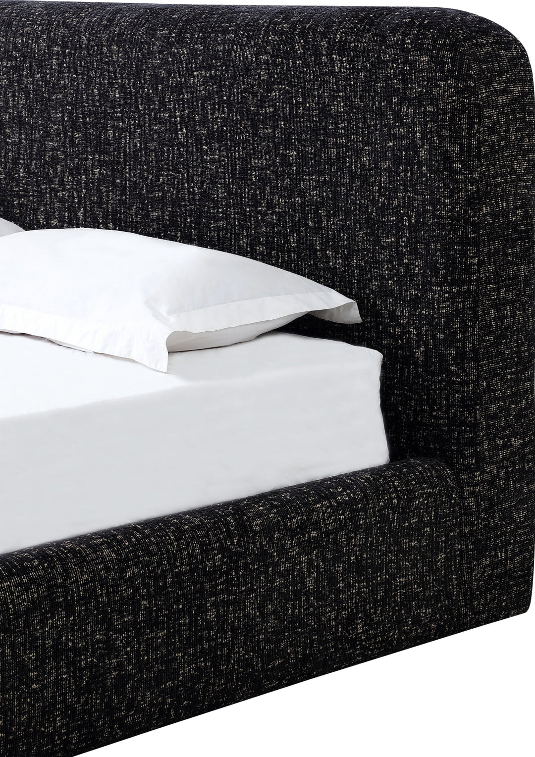 Elora Queen-Size Upholstered Platform Bed in Moonlight Chenille – view 5