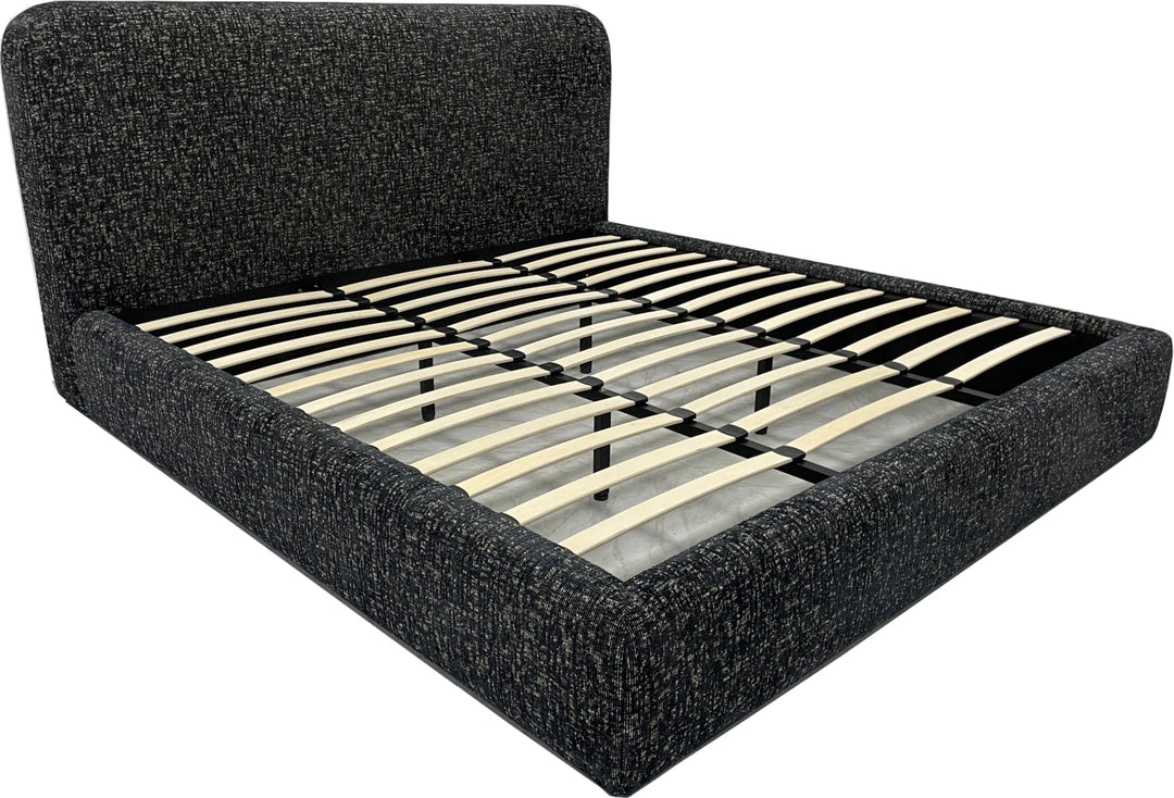 Elora King-Size Upholstered Platform Bed in Moonlight Chenille – view 7