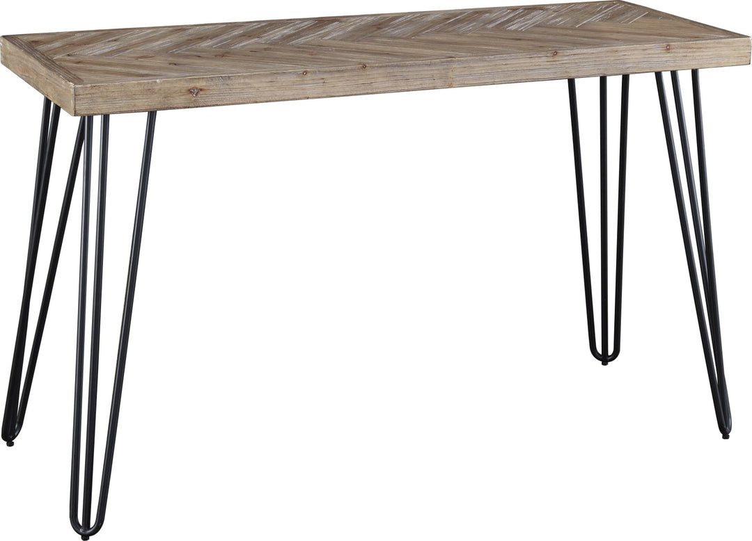 Everson Solid Fir Console Table in Sand Dollar – view 5