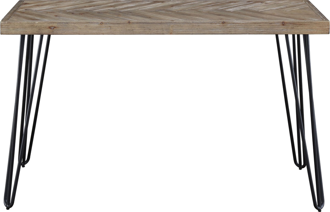 Everson Solid Fir Console Table in Sand Dollar – view 6