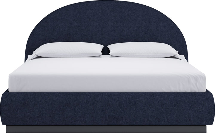 Flex Queen-size Upholstered Bed in Blue Jeans Chenille – view 5