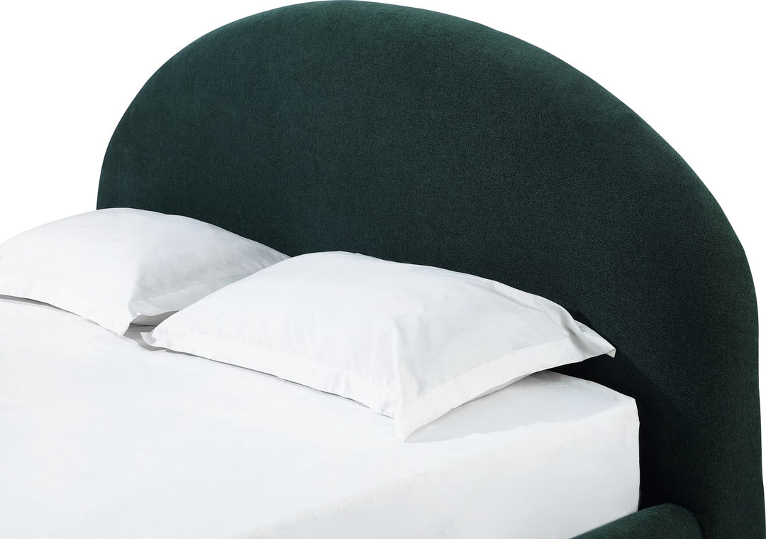 Flex Full-size Upholstered Bed in Emerald Chenille – view 4