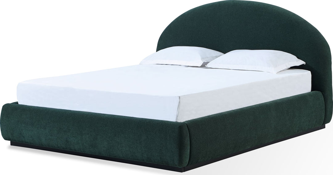 Flex Full-size Upholstered Bed in Emerald Chenille – view 6
