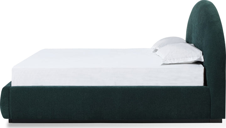 Flex Queen-size Upholstered Bed in Emerald Chenille – view 7
